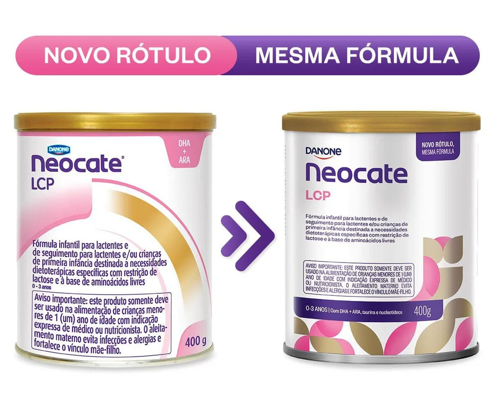 Fórmula Infantil Neocate LCP Hipoalergênica DHA ARA de 0 a 3 anos 400g