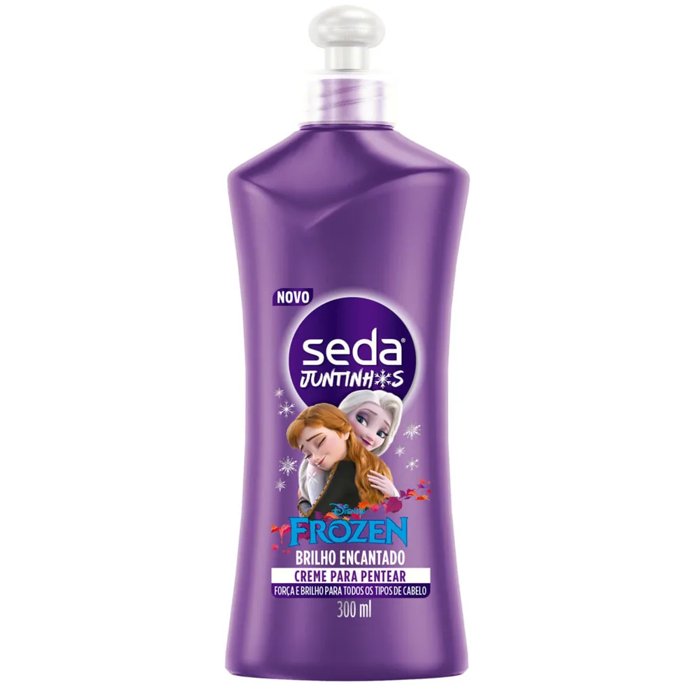 Creme para Pentear Infantil Seda Juntinhos Frozen Brilho Encantado 300ml