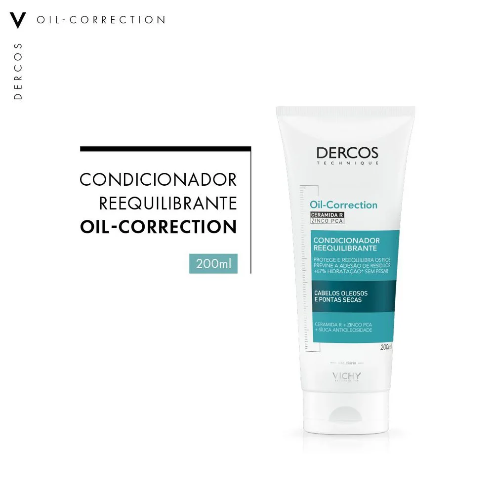 Condicionador Vichy Dercos Oil-Correction 200ml