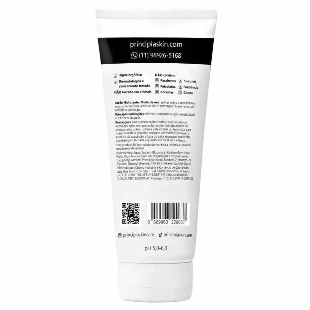 Loção Corporal Principia LH-01 Hidratante com Ureia 10% 200ml
