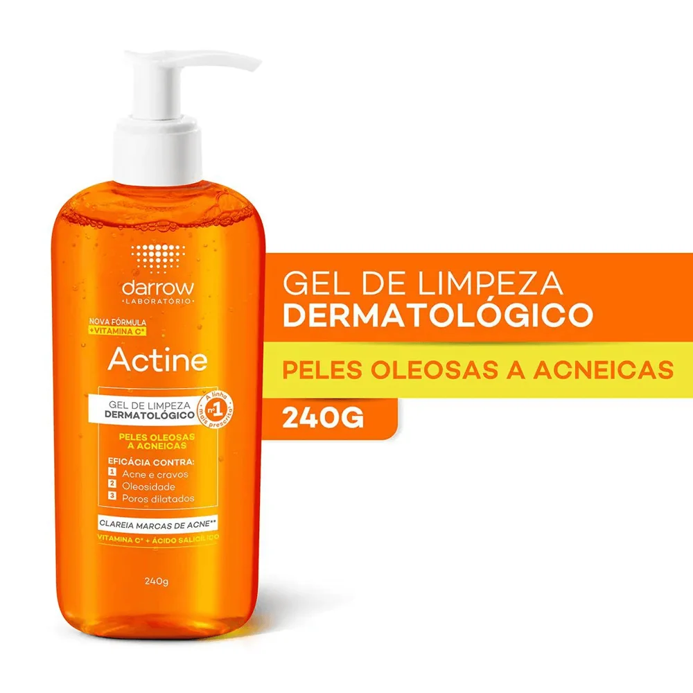 Gel de Limpeza Facial Darrow Actine Antioleosidade 240g