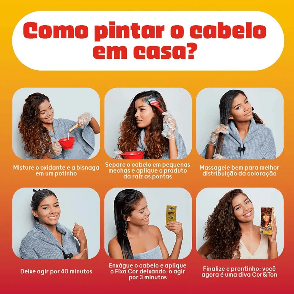 Coloração Niely Cor&Ton Louro Médio Cinza 7.1
