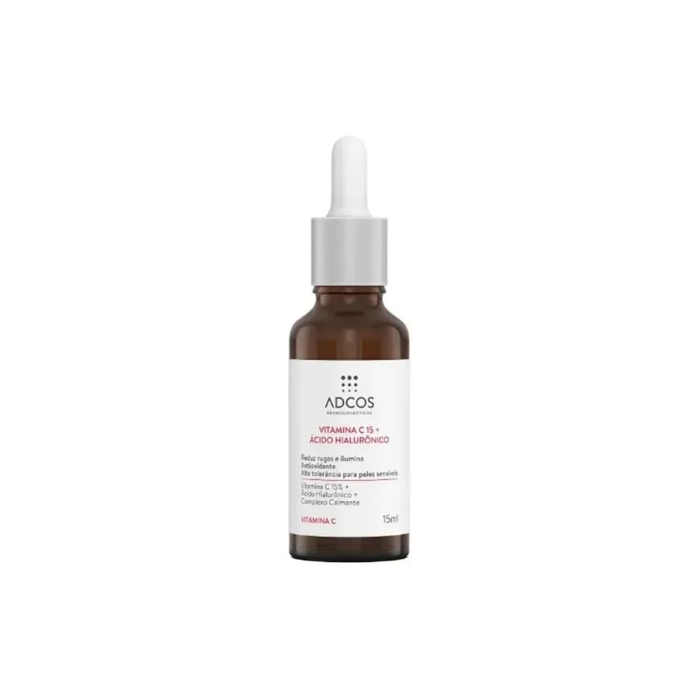 Sérum Adcos Anti Idade com Vitamina C 15 e Ácido Hialurônico 15ml