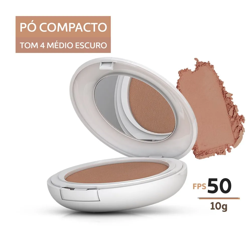 Protetor Solar Facial Episol Color FPS50 Morena Mais Pó Compacto 10g