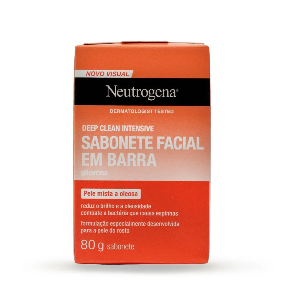Sabonete em Barra Facial NeutrogenaDeep Clean 80g