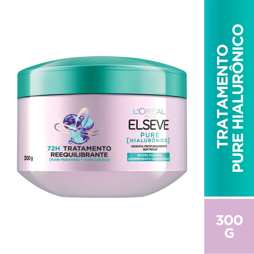 Creme de Tratamento Capilar Elseve Pure Hialurônico Reequilibrante 300g