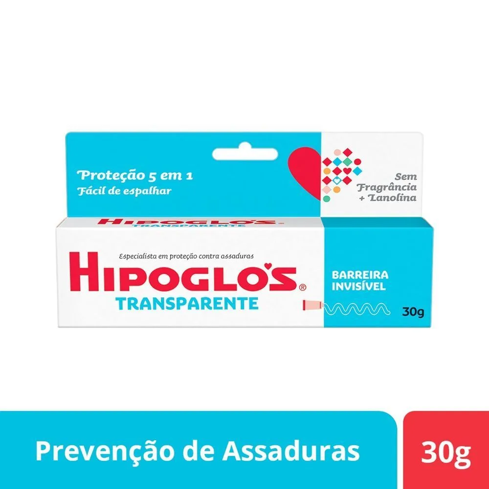 Creme Preventivo De Assaduras Hipoglós Transparente 30G