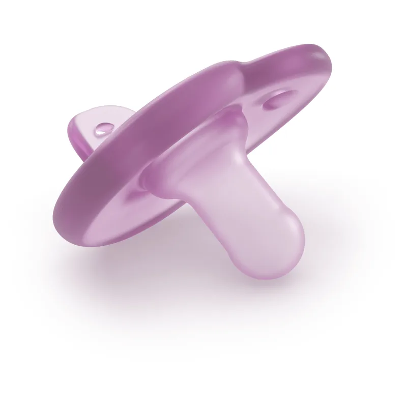 Chupeta Philips Avent Soothie Heart de 0 a 3 meses Flexível Silicone Rosa 2 Unidades