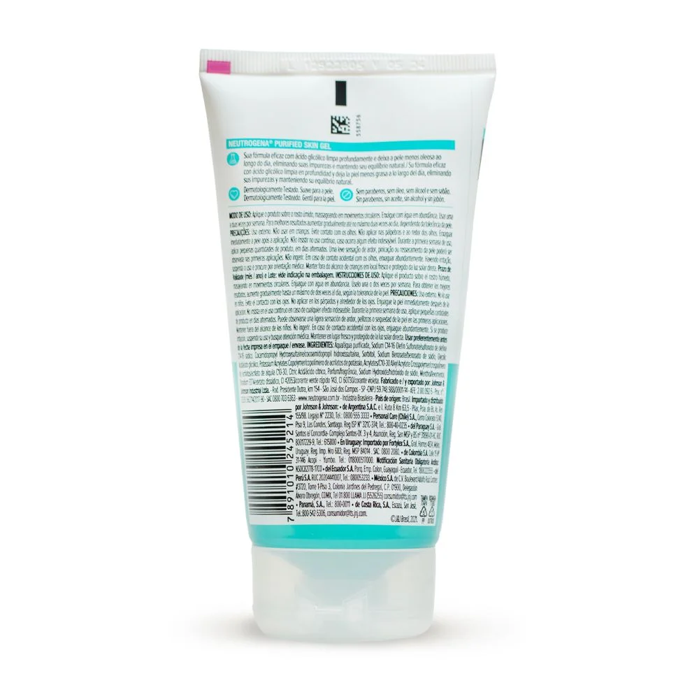 Gel de Limpeza Facial Neutrogena Purified Skin com Ácido Glicólico 150g