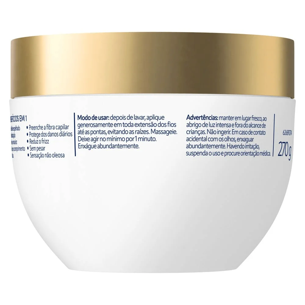 Máscara de Tratamento Dove Brilho + Óleo Micelar 10 em 1 270g