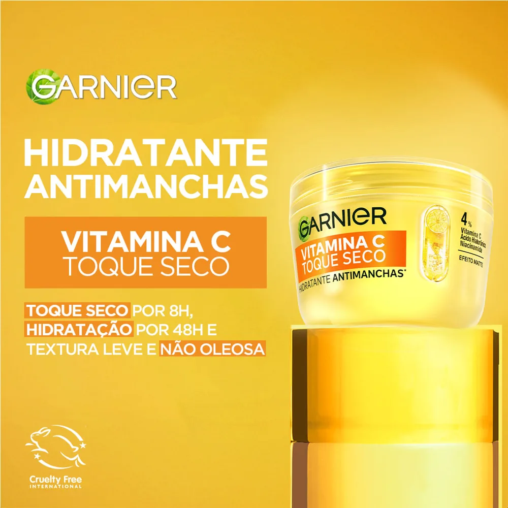 Hidratante Facial Garnier Vitamina C Antimanchas Toque Seco 85g