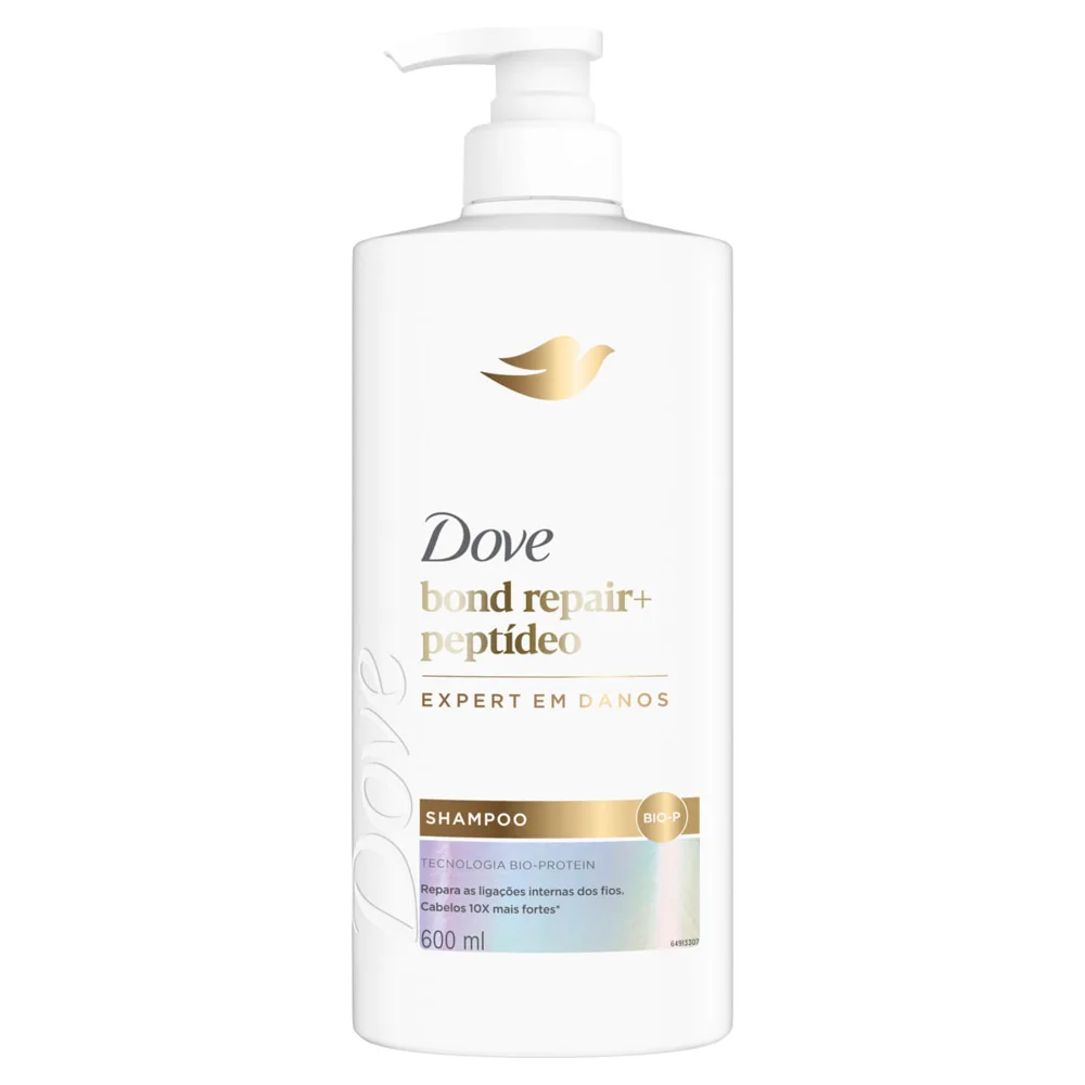 Shampoo Dove Bond Repair + Peptídeo 600ml