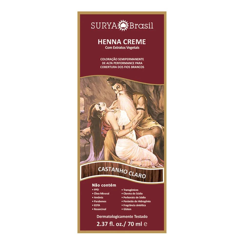 Tintura Henna Surya Castanho Claro 70ml