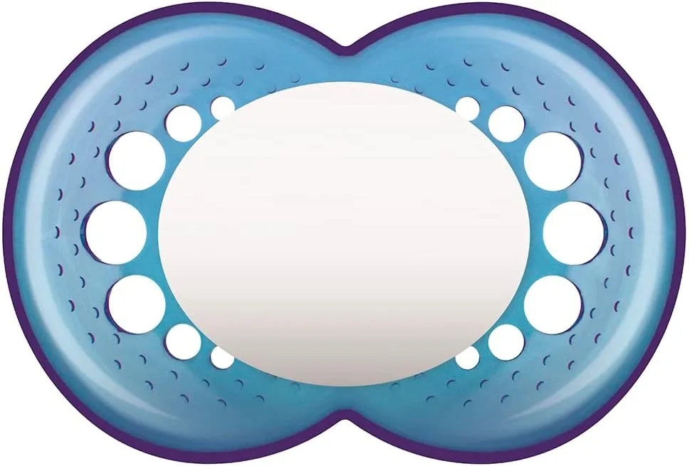Chupeta MAM Original Furos de Ventilação +16 meses Silicone Azul 1 Unidade