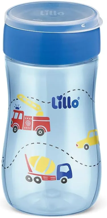 Copo de Transição Lillo Super Evolution 360º +8 meses Antivazamento Azul 300ml 1 Unidades