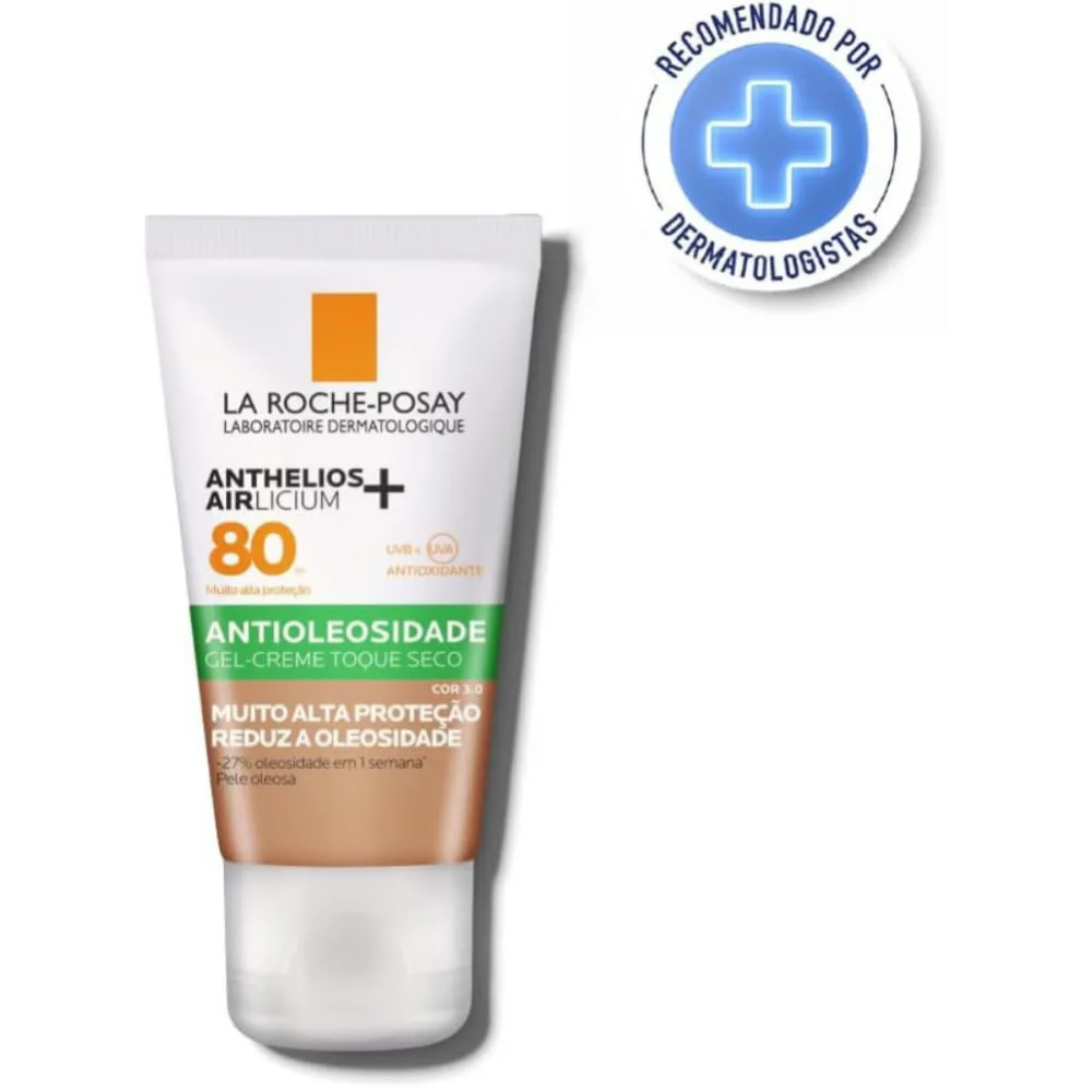 Protetor Solar Facial La Roche-Posay Anthelios Airlicium+ FPS80 Cor 3.0 40g