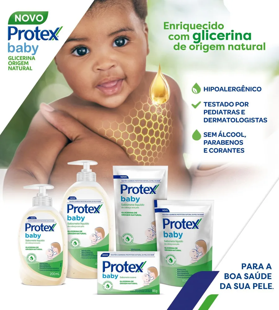 Sabonete Líquido Infantil Protex Baby Glicerina 400ml