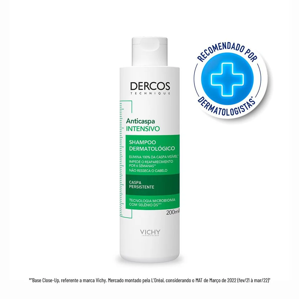 Shampoo Anticaspa Dercos Intensivo Vichy 200ml