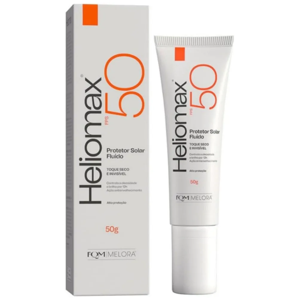 Protetor Solar Heliomax Fluido Toque Seco FPS50 50g