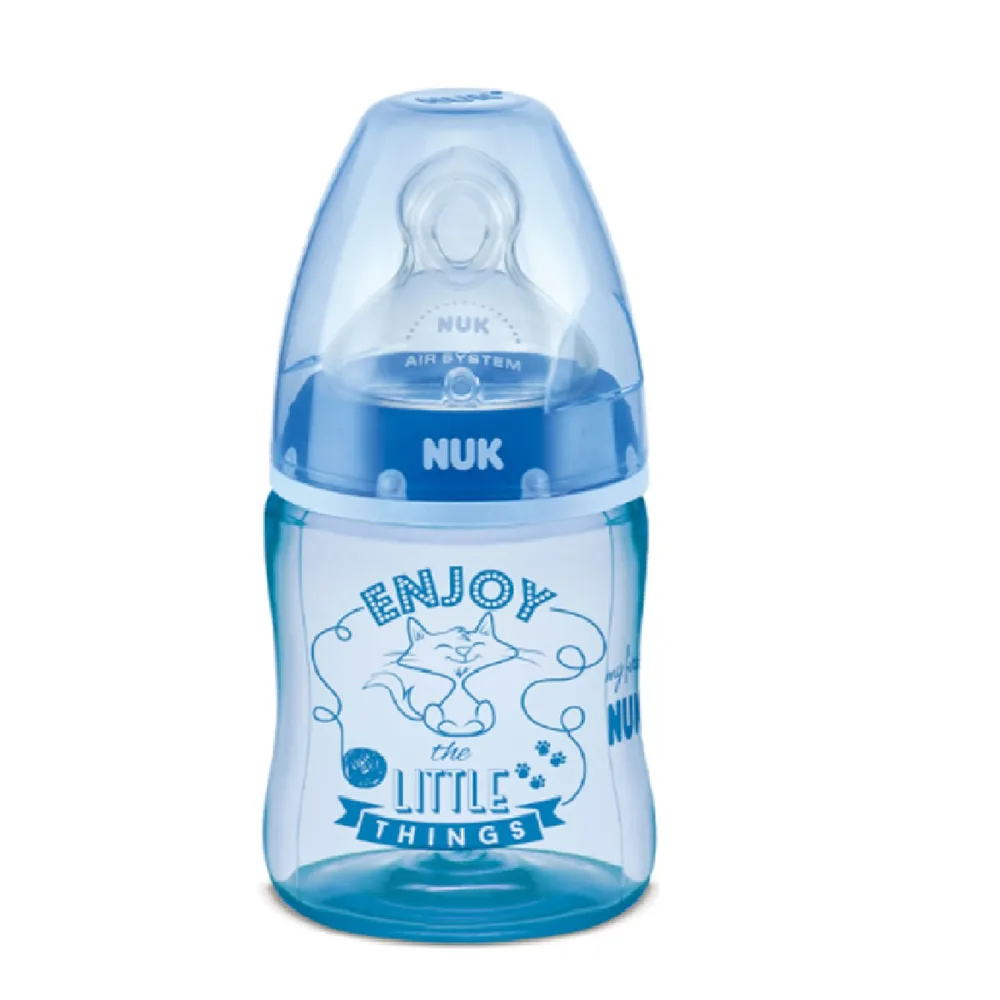 Mamadeira NUK My First de 0 a 6 meses Anticólica Líquidos Médios Rosa Tamanho 1 150ml 1 Unidade