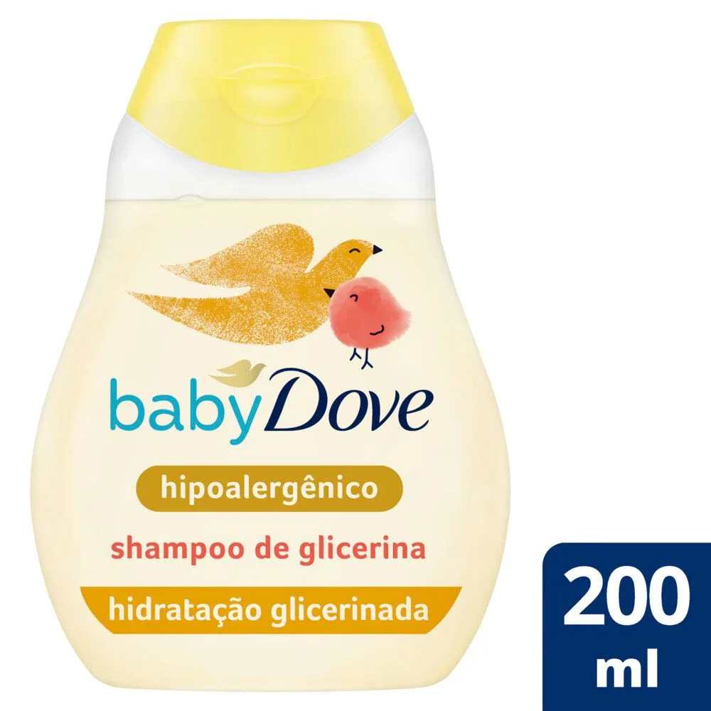Shampoo Infantil Baby Dove Hidratação Glicerinada 200ml