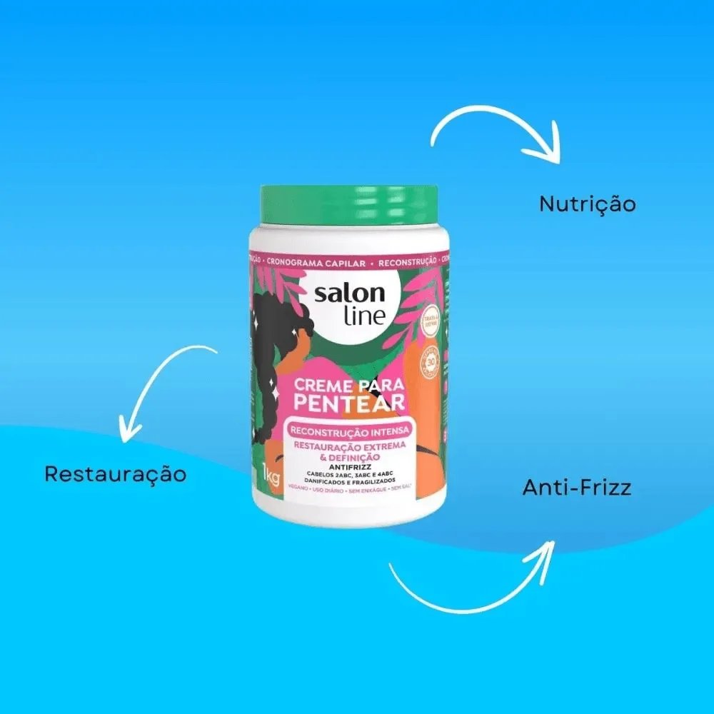 Creme de Pentear Salon Line Reconstrução Intensa 1Kg