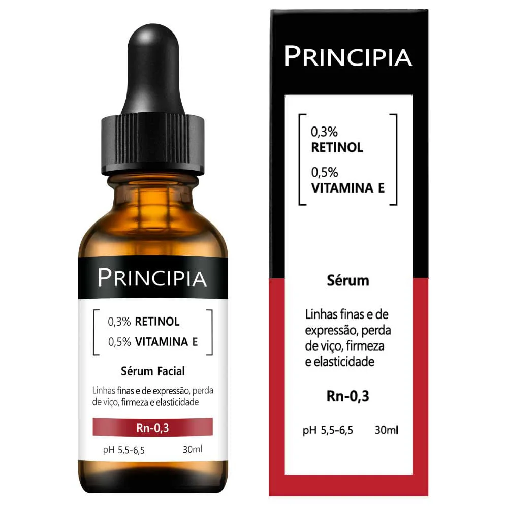 Sérum Principia com 0,3% Retinol e 0,5% Vitamina E 30ml