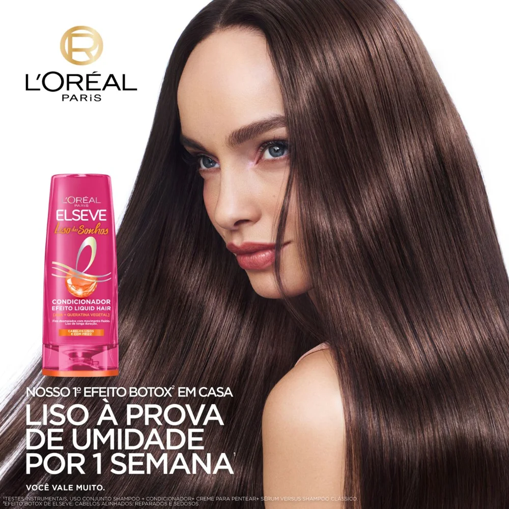 Condicionador Elseve Liso dos Sonhos Liquid Hair 400ml