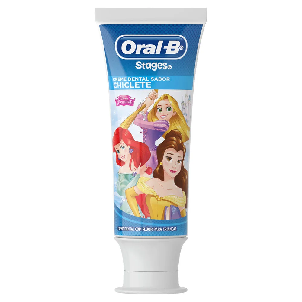 Creme Dental Infantil Oral-B Stages Disney Anticáries com Flúor +2 anos 100g