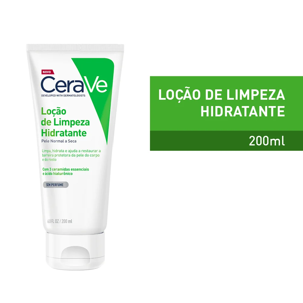 Loção de Limpeza CeraVe Hidratante Pele Normal a Seca 200ml