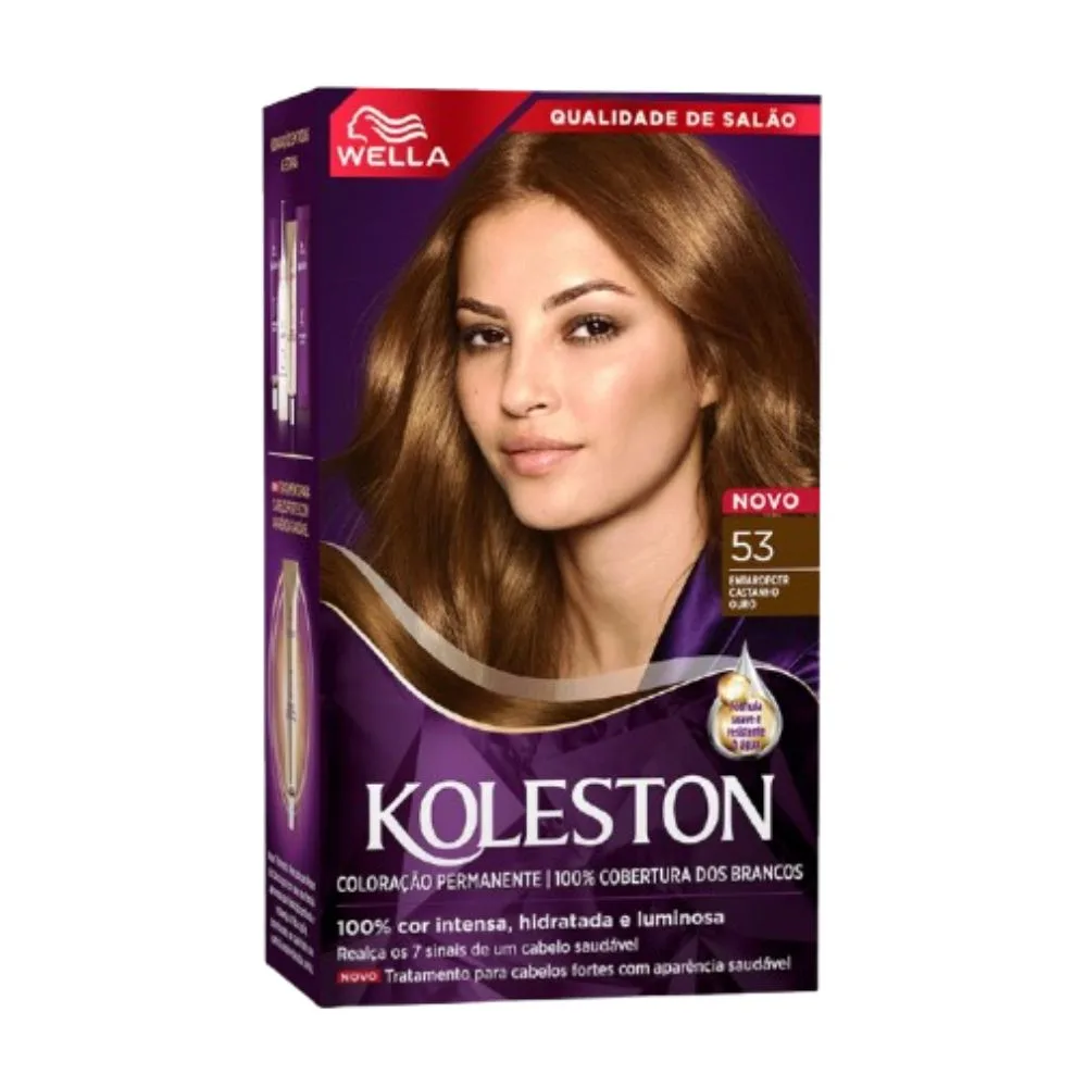 Tinta Koleston Noites Iluminadas Castanho Ouro 53 Coleção Por Ivete Sangalo