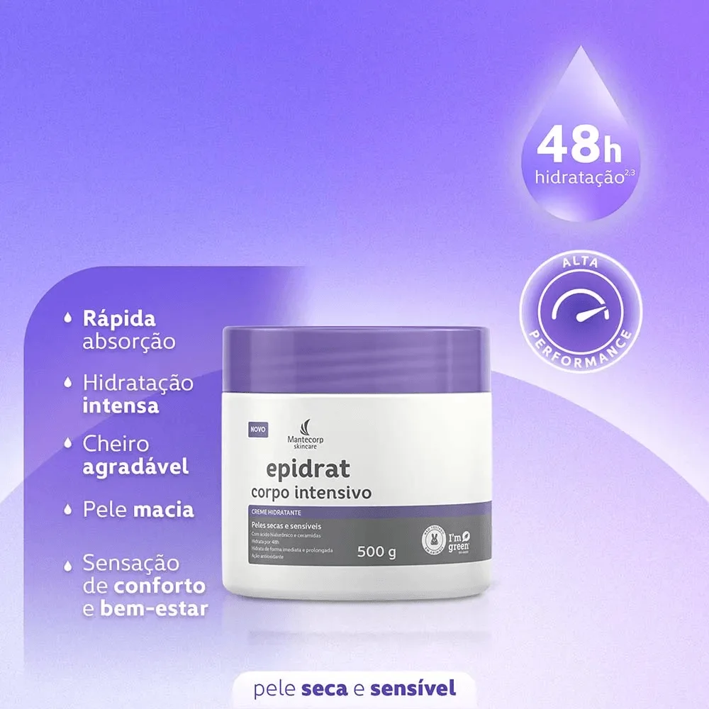 Creme Corporal Epidrat Corpo Intensivo com Ceramidas e Ácido Hialurônico 500g