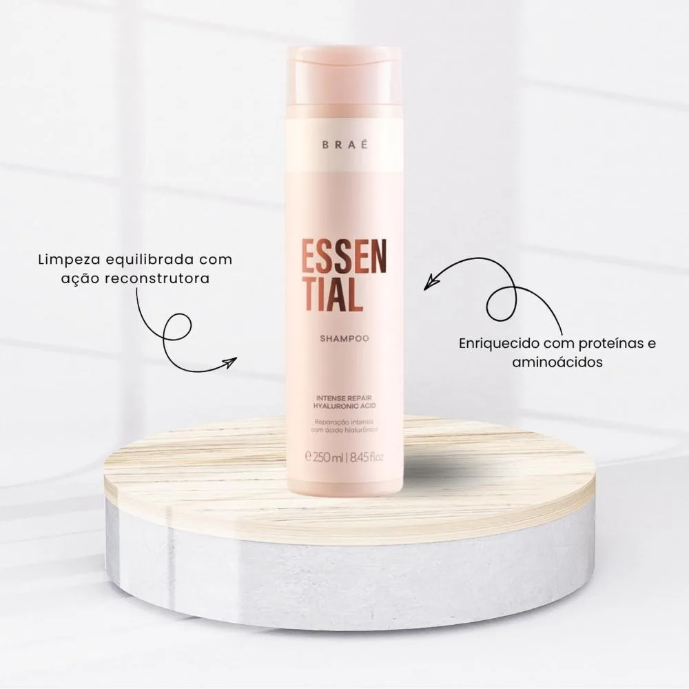 Braé - Essential Shampoo e Condicionador + Leave-in - 250ml/60ml