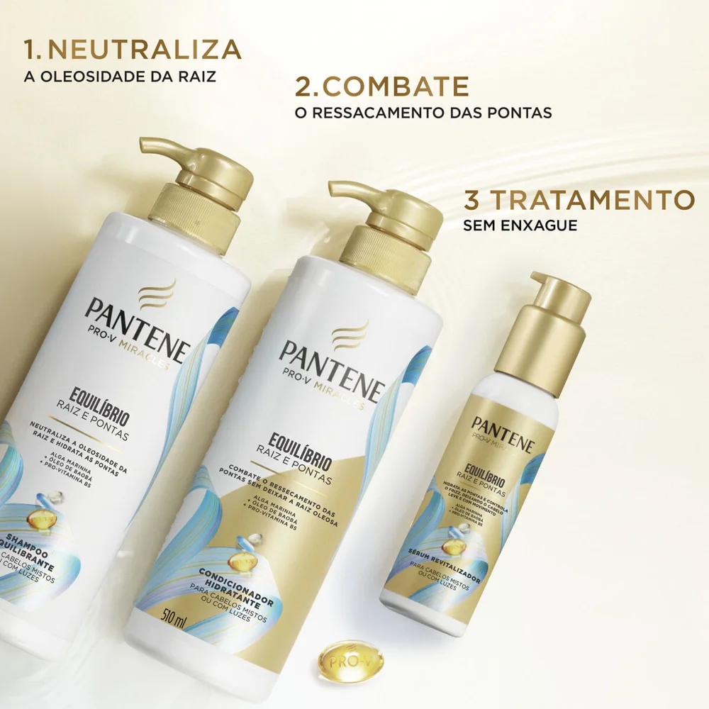 Shampoo Pantene Pro-V Miracles Equilíbrio Raiz & Pontas 510ml