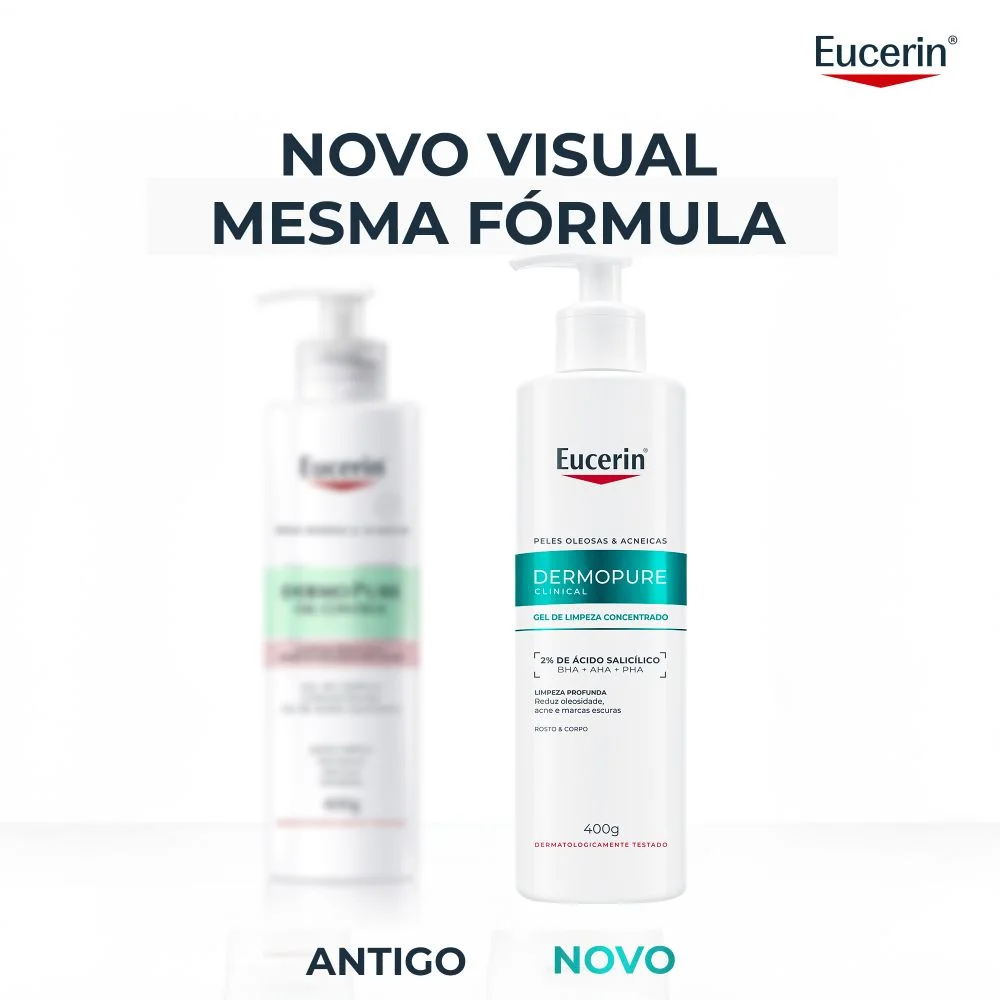Gel De Limpeza Facial Eucerin Dermopure Clinical Concentrado 400ml