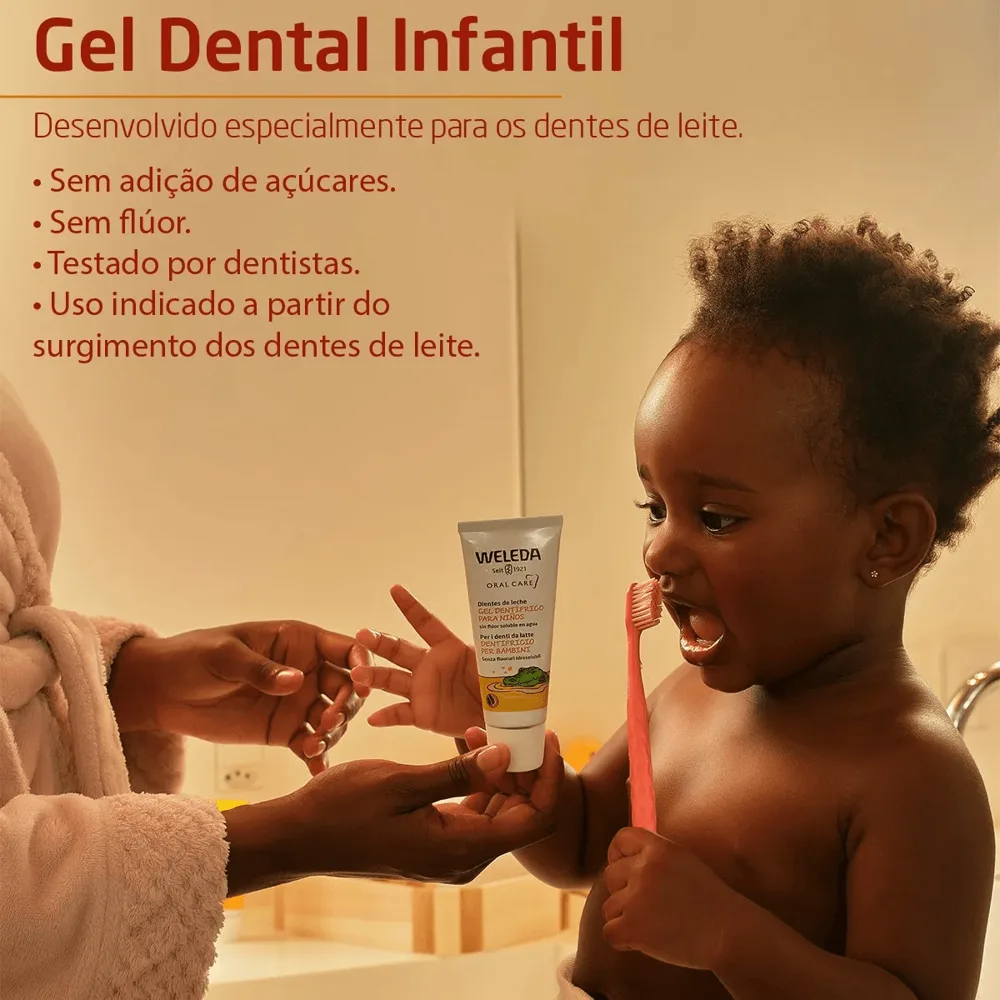 Gel Dental Infantil Weleda Sem Flúor 50ml