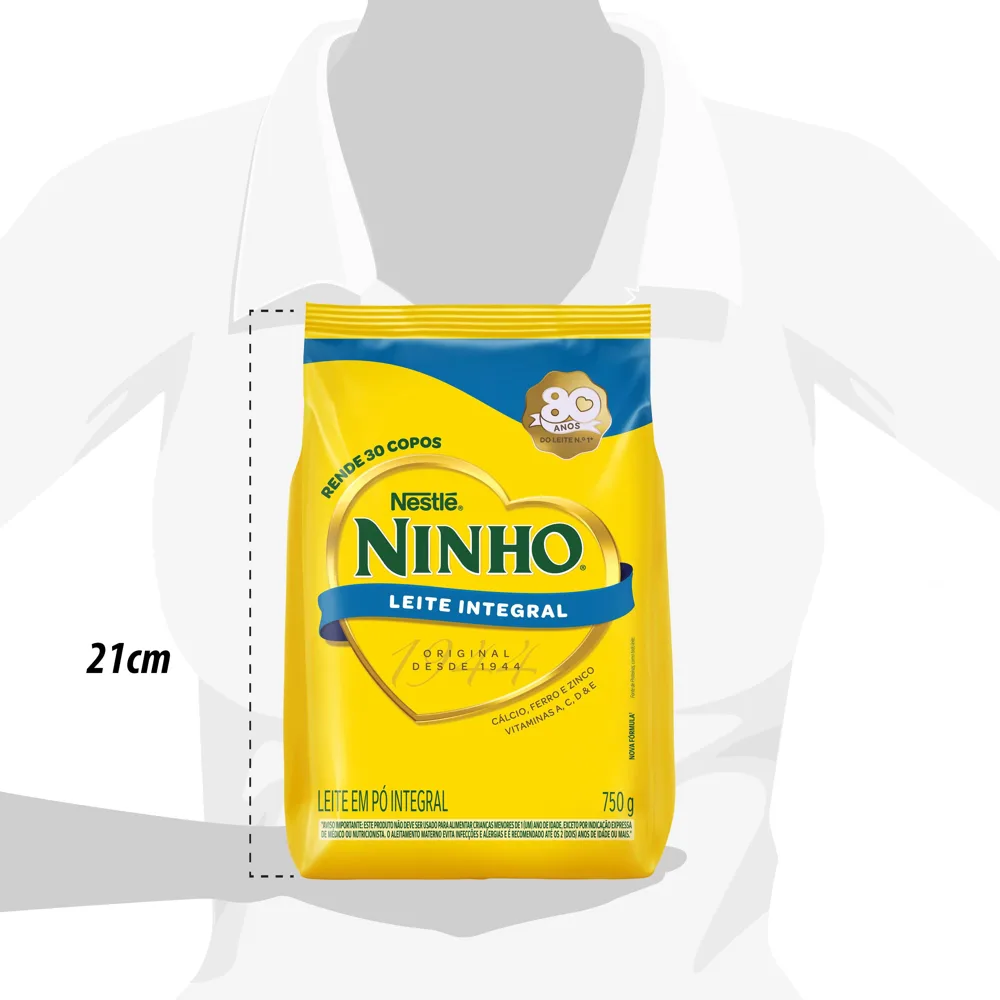Leite em Pó Ninho Integral Sachet 750g