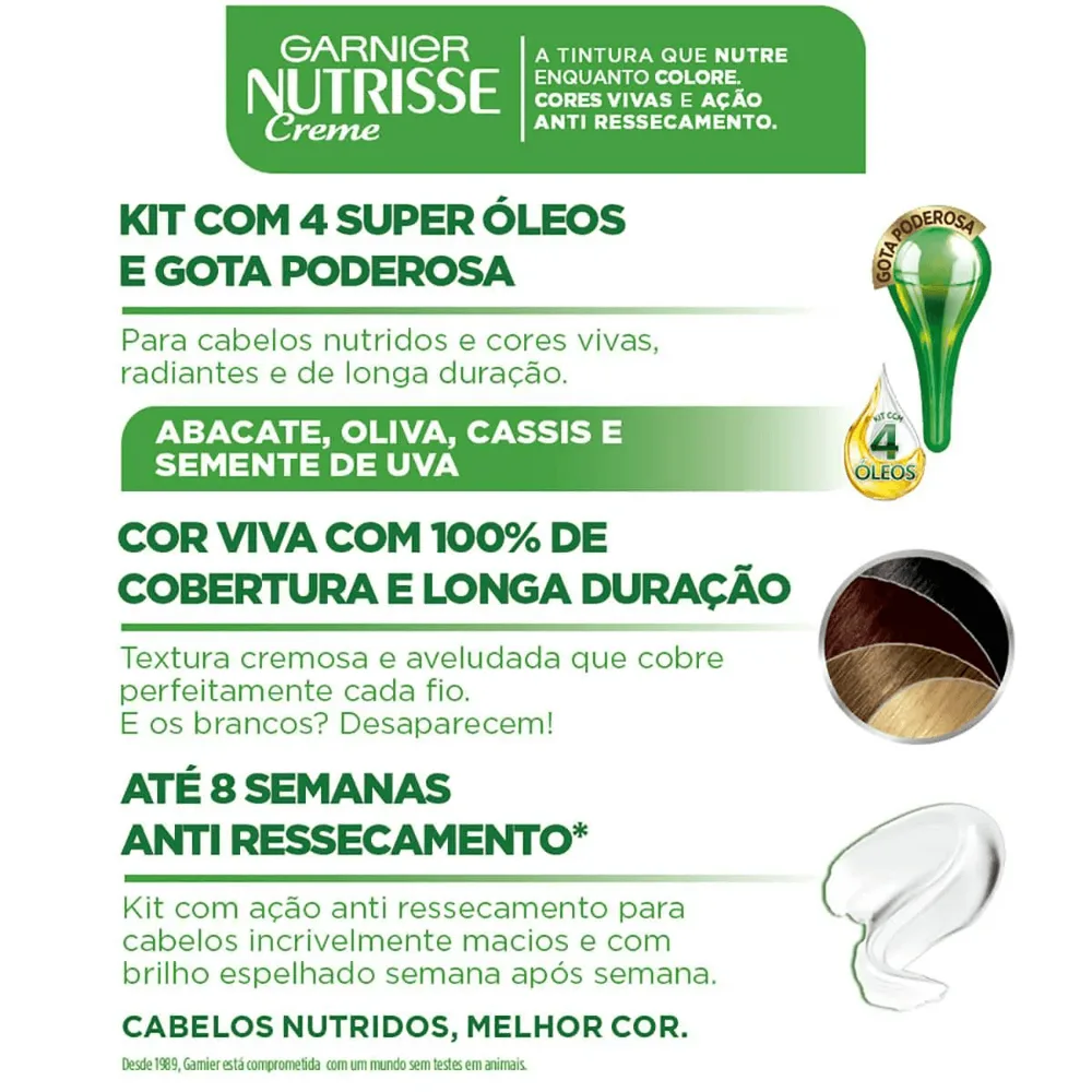 Coloração Nutrisse creme 50 Amendoa