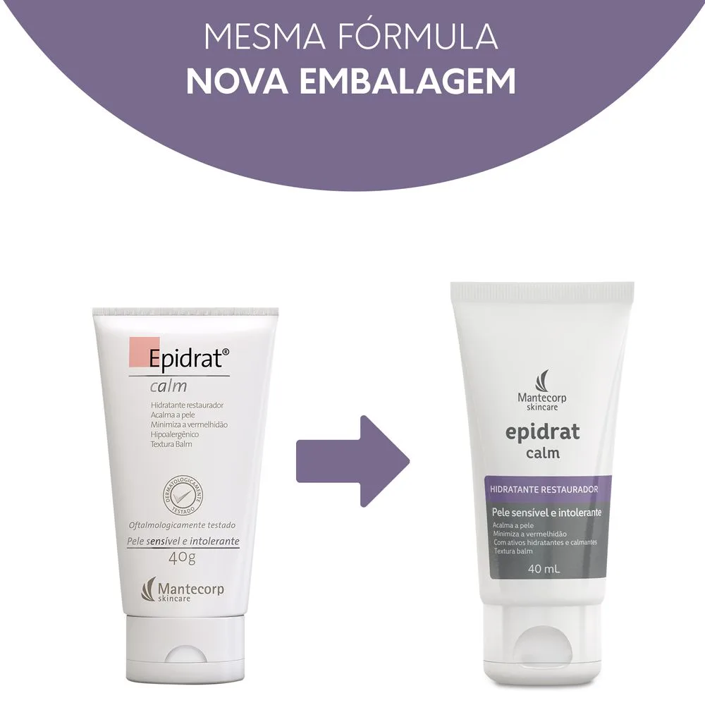 Epidrat Calm Hidratante Facial Pele Sensível 40g