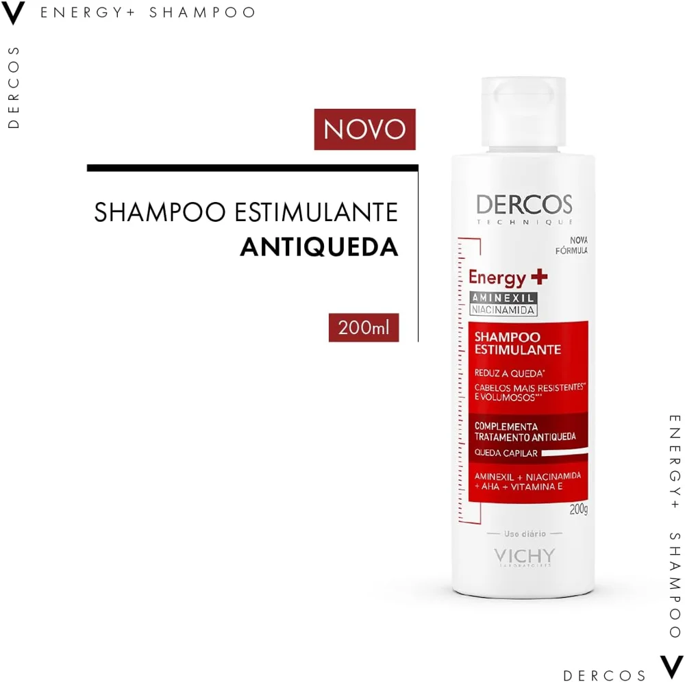 Shampoo Antiqueda Energy+ Dercos Vichy 200g