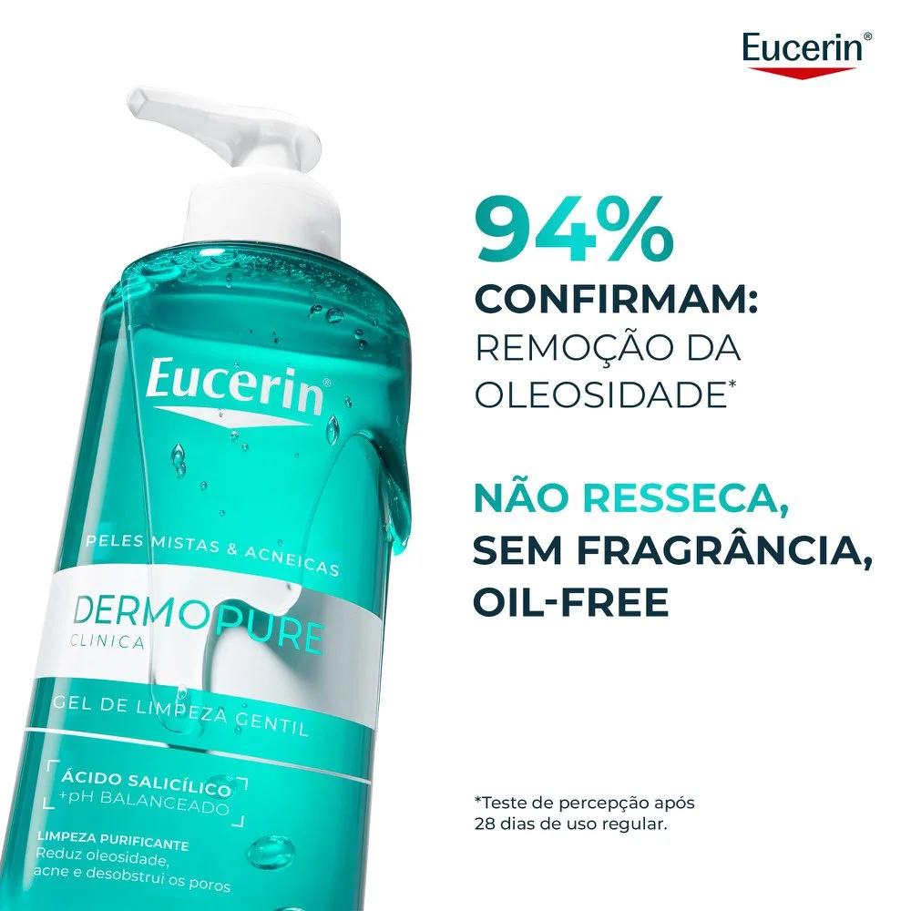 Gel de Limpeza Facial Eucerin DermoPure Oil Control Gentil 400g