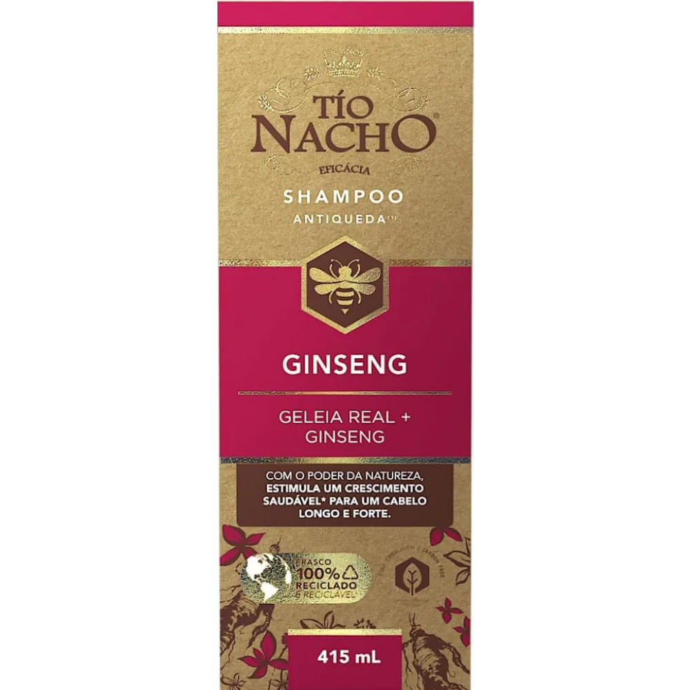Shampoo Tío Nacho Ginseng Antiqueda 415ml