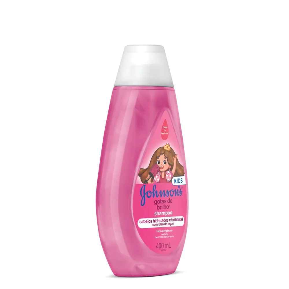 Shampoo Infantil Johnson's Baby Gotas de Brilho 400ml