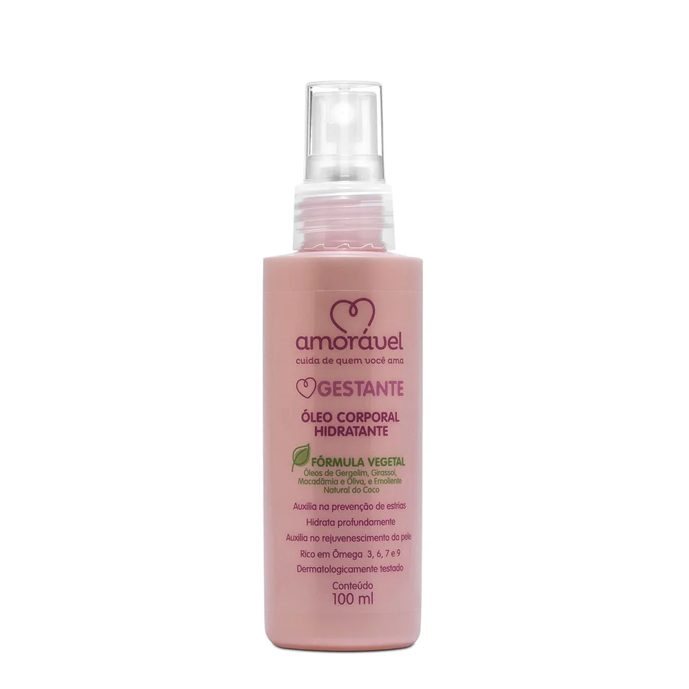 Óleo corporal Hidratante amorável Para estrias 100ml
