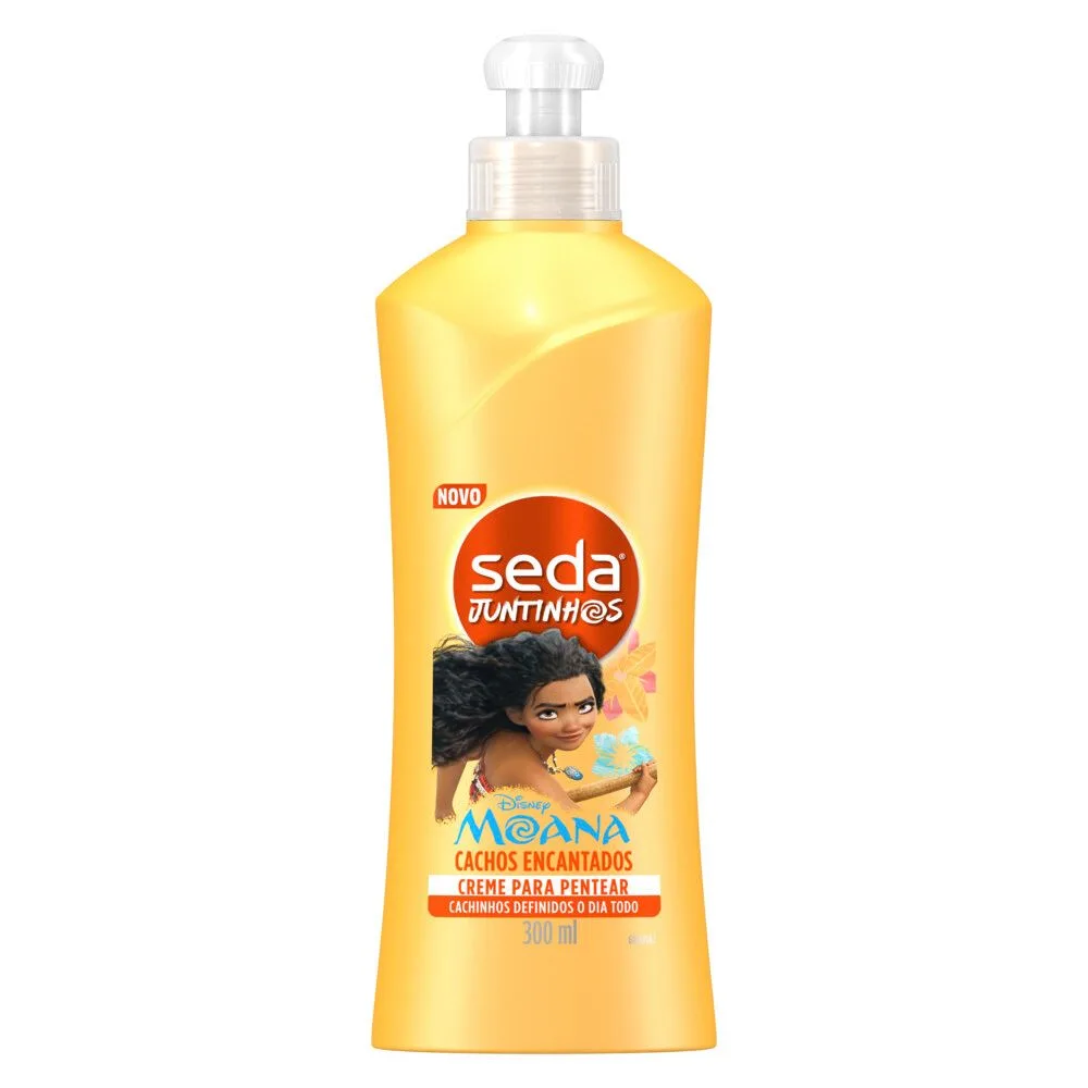 Creme para Pentear Infantil Seda Juntinhos Moana Cachos Encantados 300ml