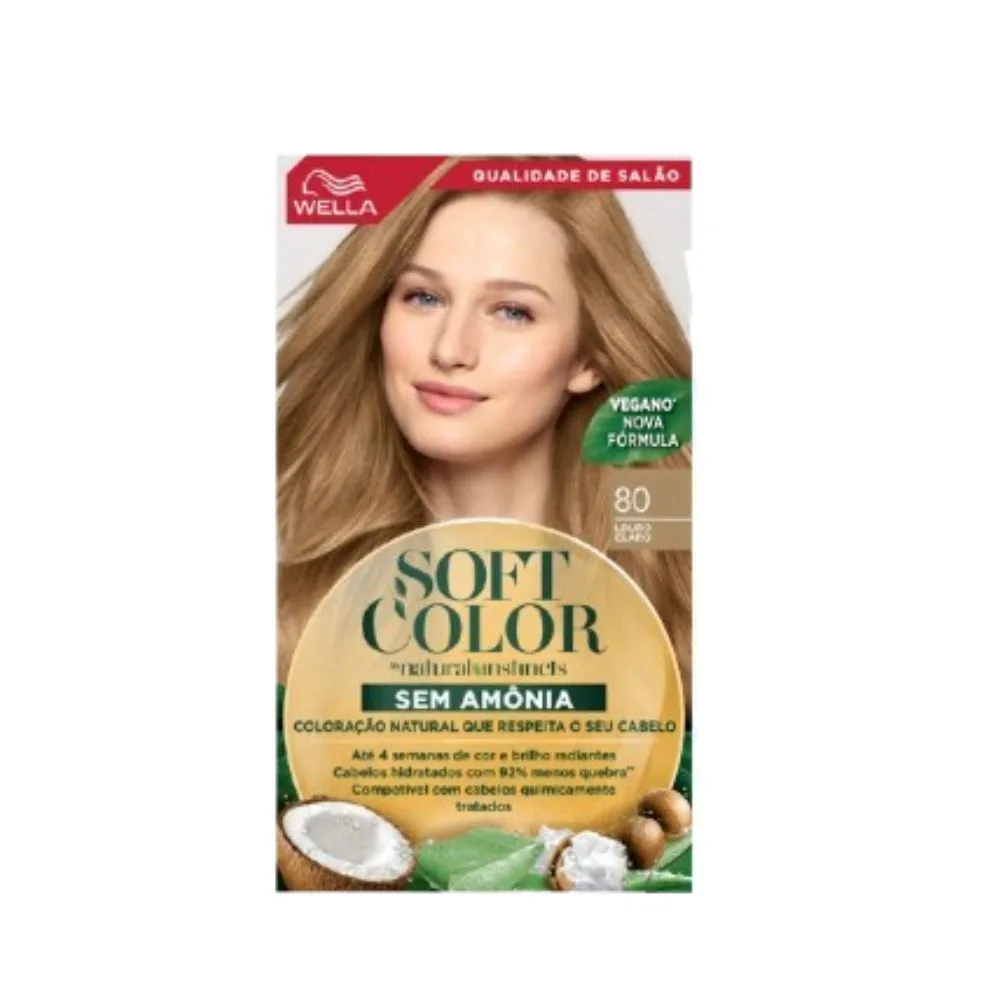 Tintura Soft color louro claro 80