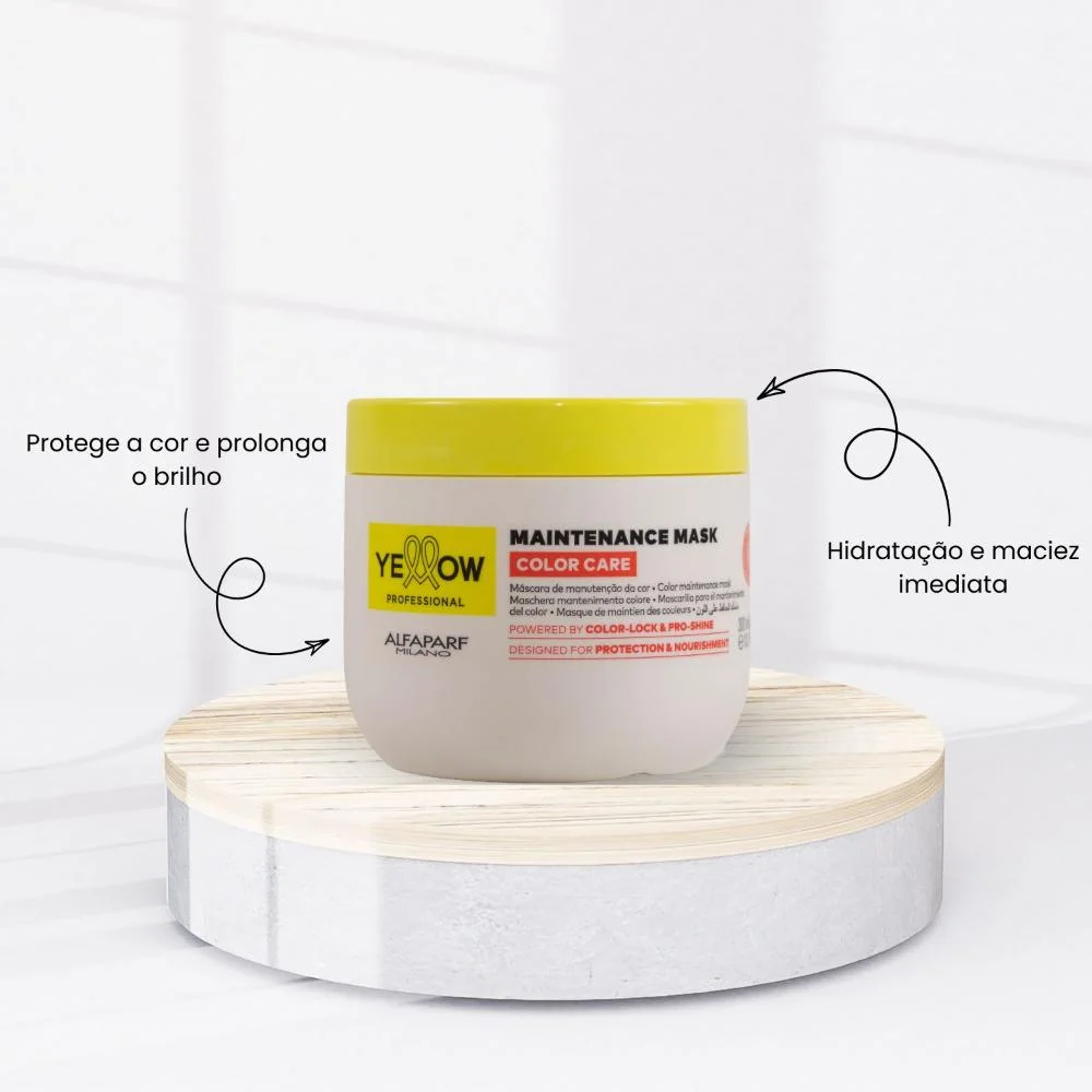 Yellow - Máscara Color Care Proteção Cabelos Coloridos - 300ml