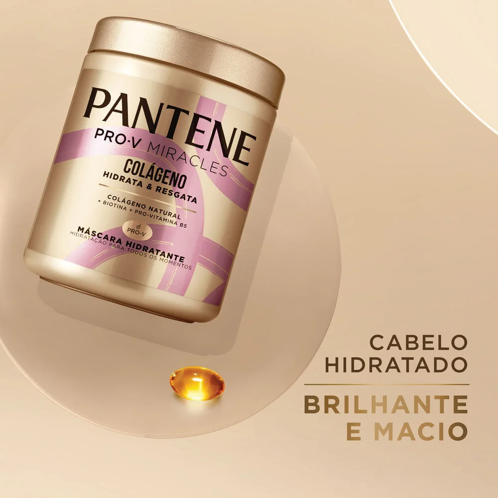 Máscara de Tratamento Pantene Pro-V Miracles Colágeno Hidrata & Resgata 550ml
