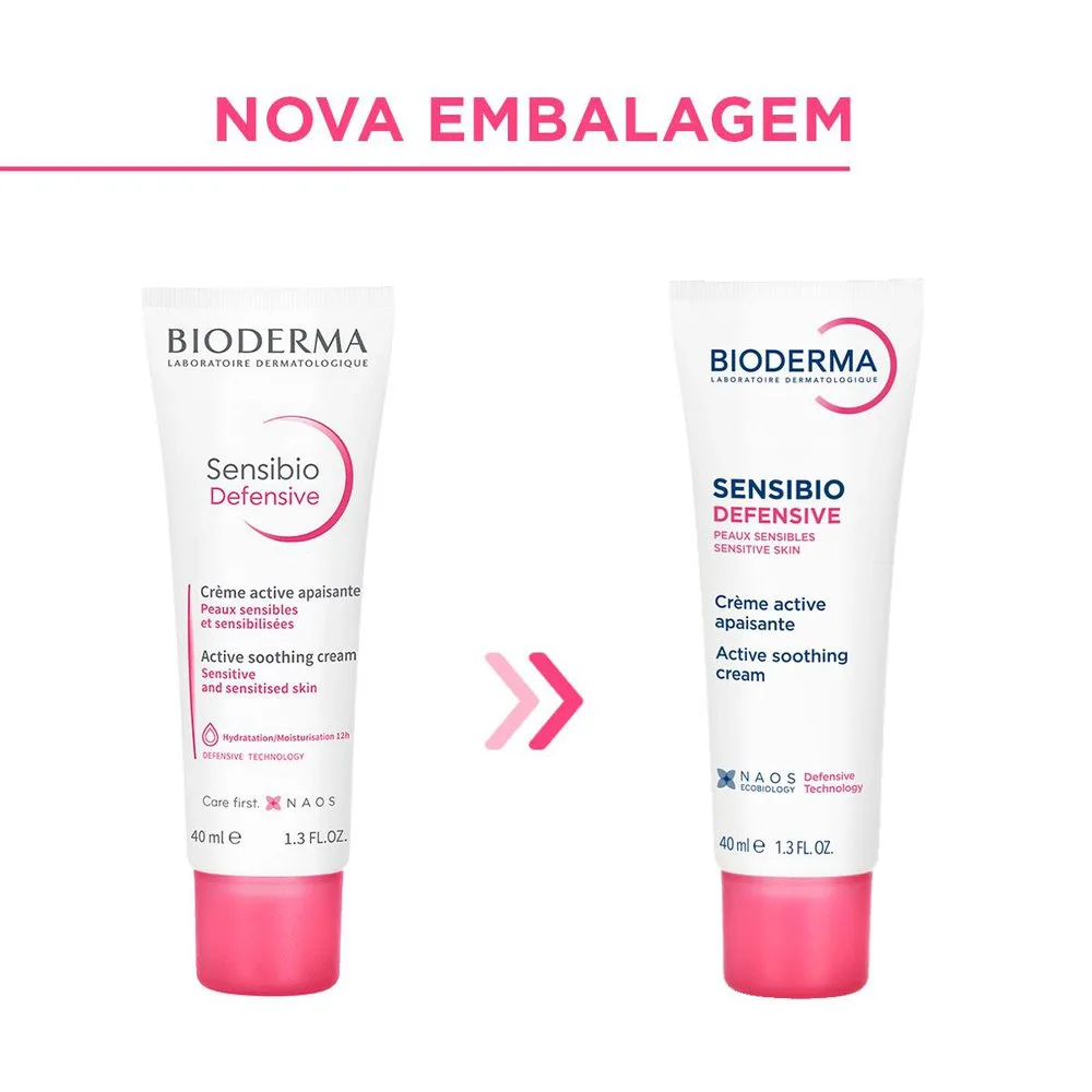 Creme Facial Bioderma Sensibio Defensive Hidratante Calmante 40ml