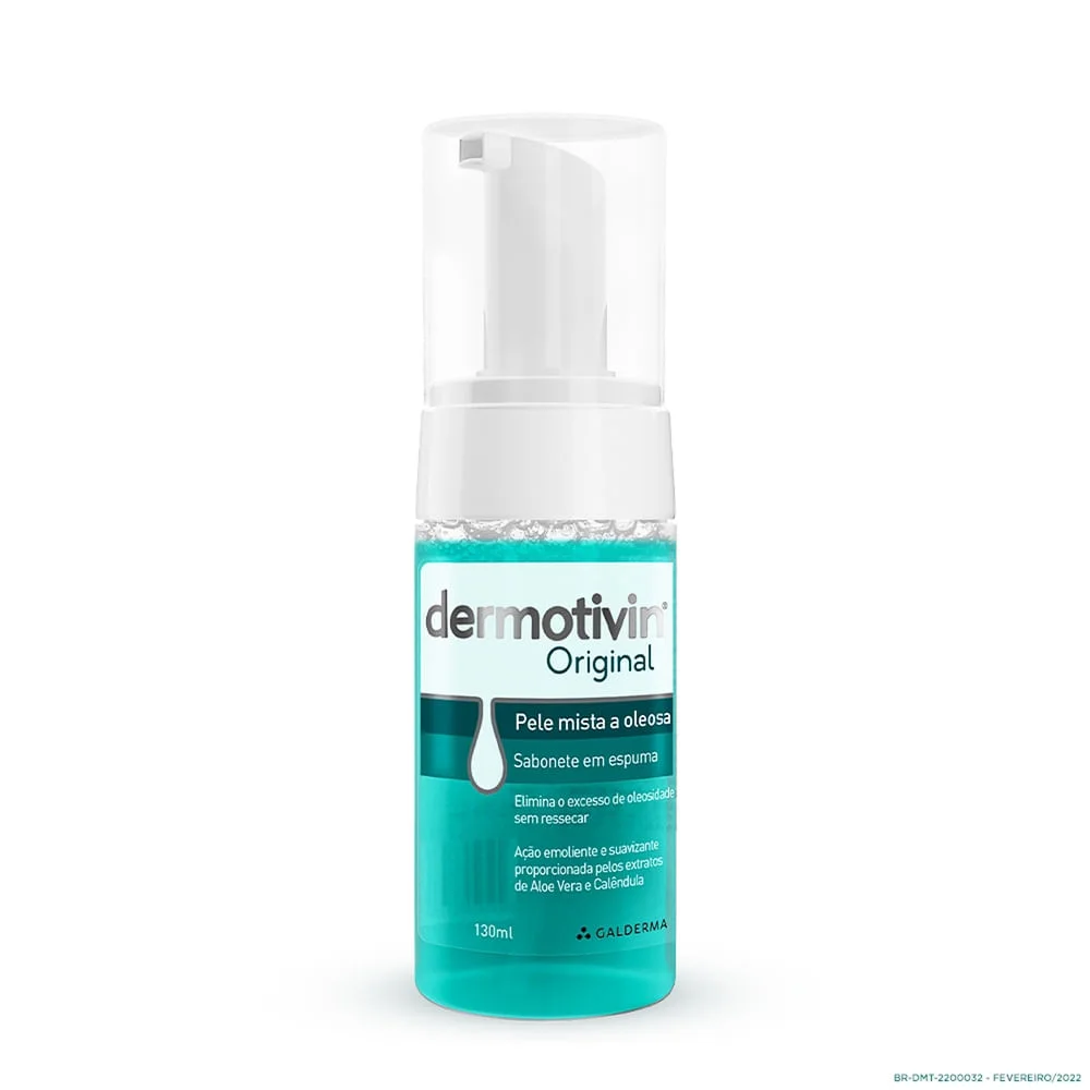 Sabonete em Espuma Facial Dermotivin Original 130ml